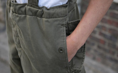 Authentic Austrian army lined winter over trousers cold weather olive cargo pants bottoms military thermo