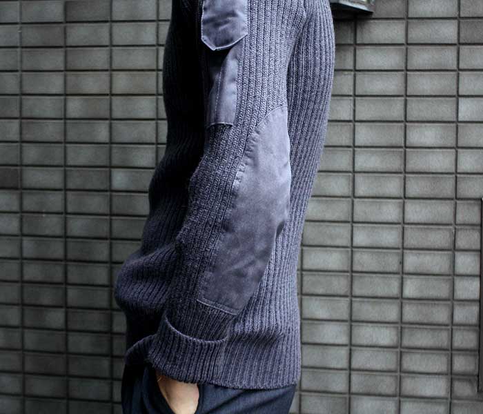 vintage British air force blue-grey wool jumper pullover sweatshirt RAF army military stretchy sweater pulli jersey