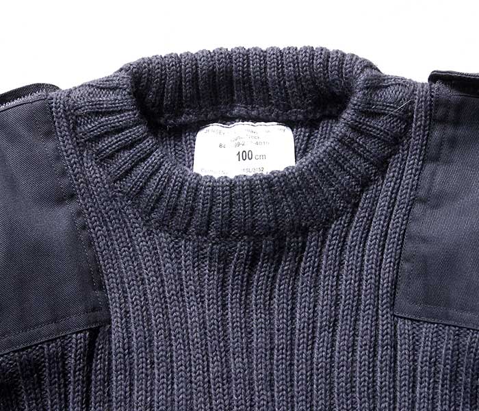 Vintage Women's British air force blue-grey wool jumper RAF army pullover sweatshirt military stretchy sweater pulli