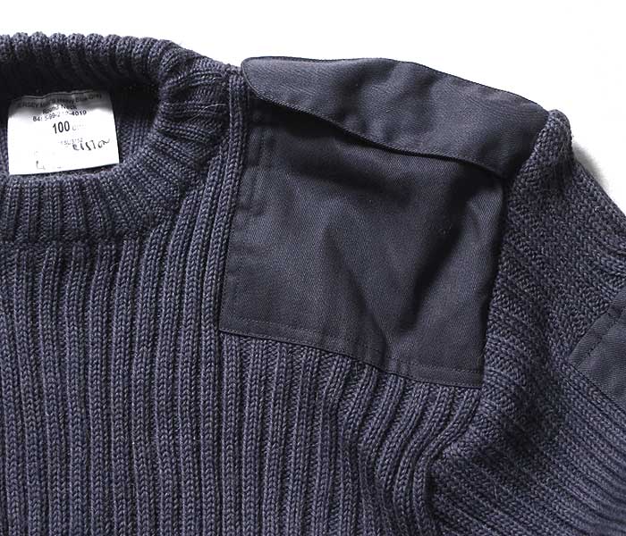 Vintage Women's British air force blue-grey wool jumper RAF army pullover sweatshirt military stretchy sweater pulli