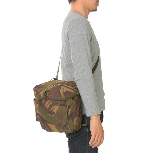 Authentic British army waterproof camouflage respirator bag satchel carry case camo military shoulder camera tablet