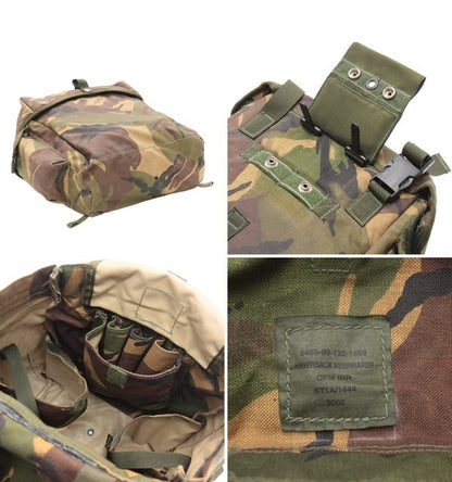 Authentic British army waterproof camouflage respirator bag satchel carry case camo military shoulder camera tablet