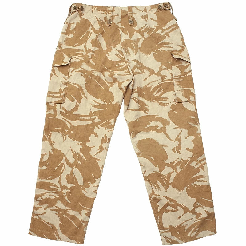Vintage 84 pattern British army desert camo trousers pants military cargo combat SL34