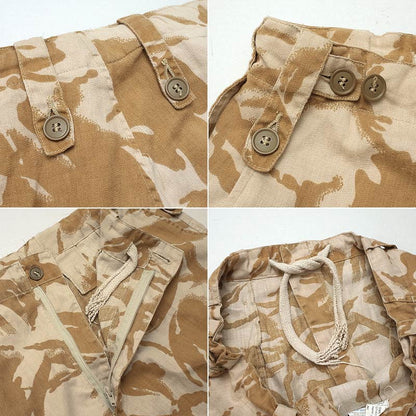 Vintage 84 pattern British army desert camo trousers pants military cargo combat SL34