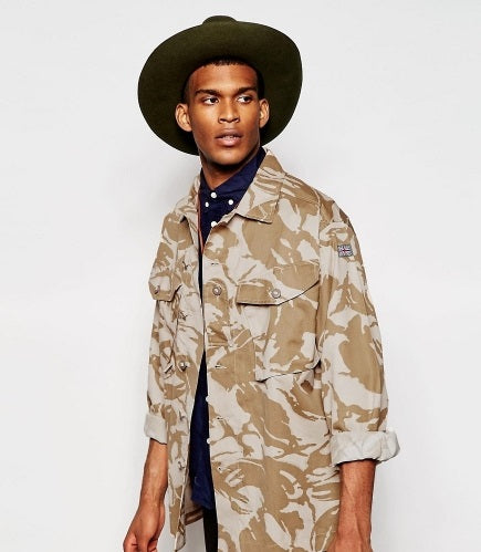 Vintage British army shirt jacket fieldshirt desert camo camouflage military DPM Soldier 95