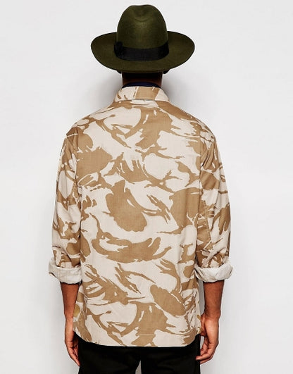 Vintage British army shirt jacket fieldshirt desert camo camouflage military DPM Soldier 95