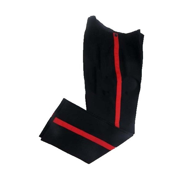 Vintage British army ceremonial dress trousers pants black red stripsmess parade uniform wool No 1