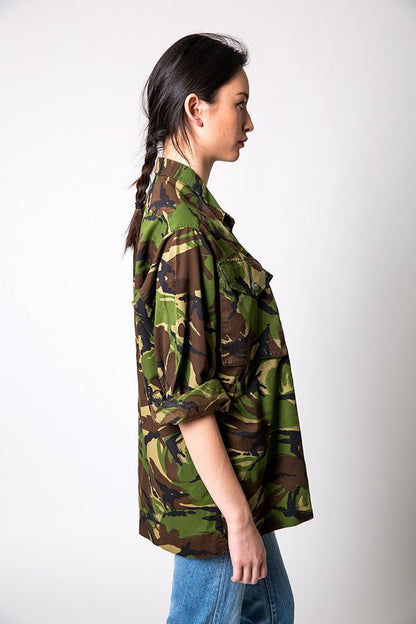 Women's British army shirt jacket fieldshirt camo woodland camouflage military DPM Soldier 95 W