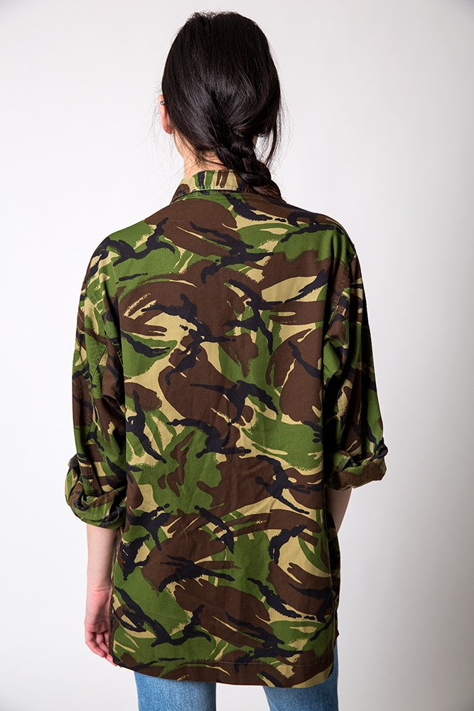 Women's British army shirt jacket fieldshirt camo woodland camouflage military DPM Soldier 95 W