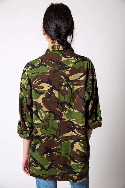 Women's British army shirt jacket fieldshirt camo woodland camouflage military DPM Soldier 95 W
