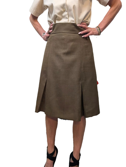 Authentic New British army brown wool blend skirt military dress uniform parade