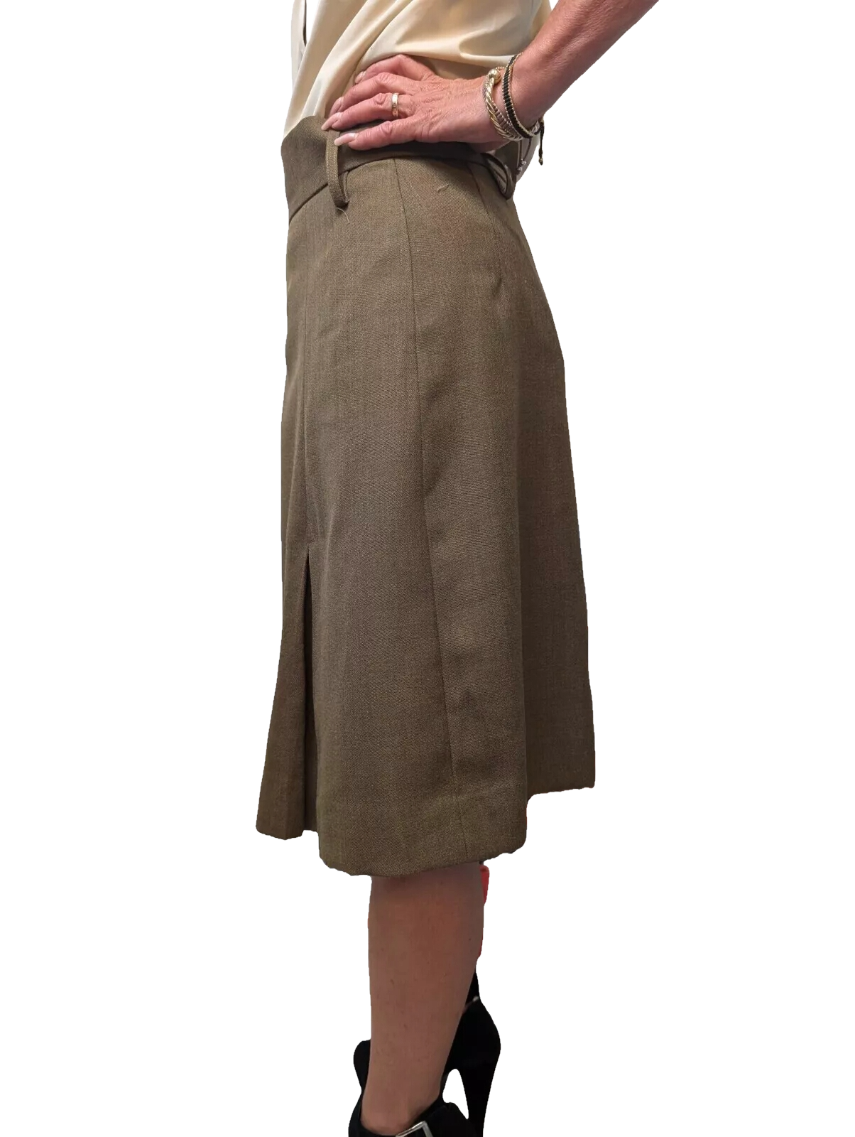 Authentic New British army brown wool blend skirt military dress uniform parade
