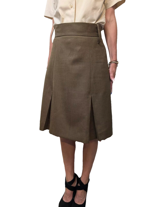 Authentic New British army brown wool blend skirt military dress uniform parade