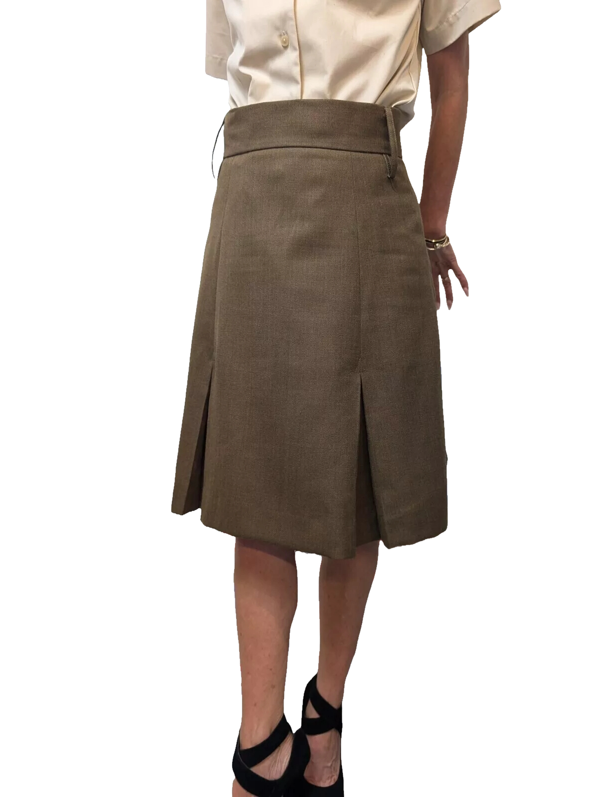 Authentic New British army brown wool blend skirt military dress uniform parade