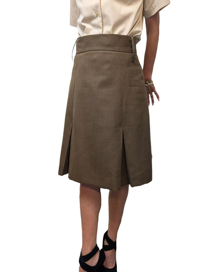 Authentic New British army brown wool blend skirt military dress uniform parade