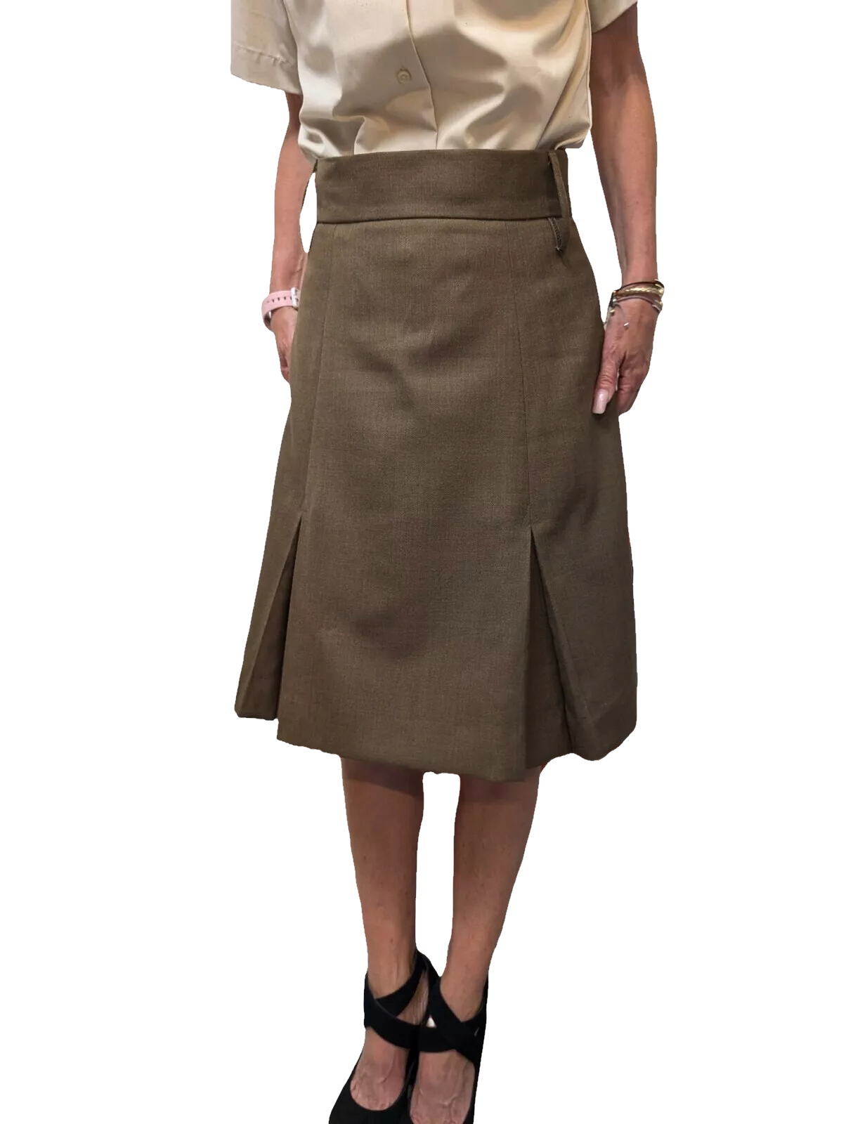 Authentic New British army brown wool blend skirt military dress uniform parade