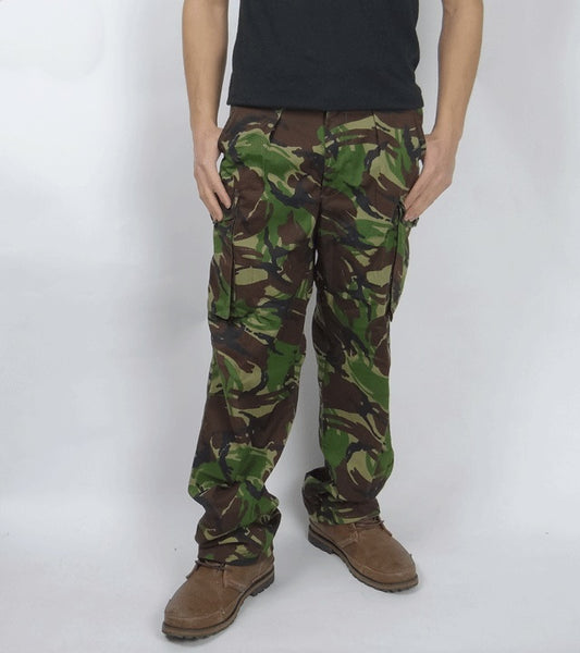 Vintage British army soldier 95 camo trousers pants military camouflage cargo combat woodland DPM