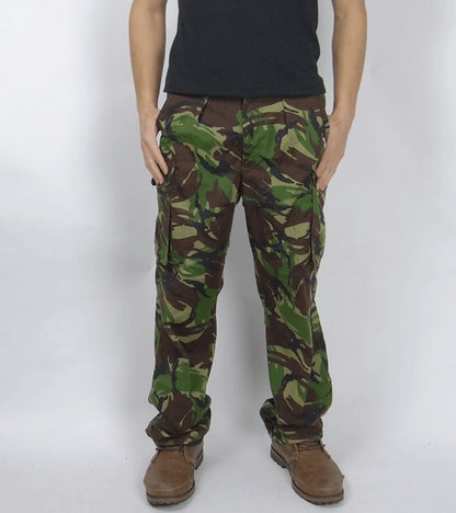Vintage British army soldier 95 camo trousers pants military camouflage cargo combat woodland DPM