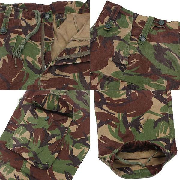 Vintage 1980s British army M85 DPM camo trousers pants military camouflage cargo combat woodland DPM