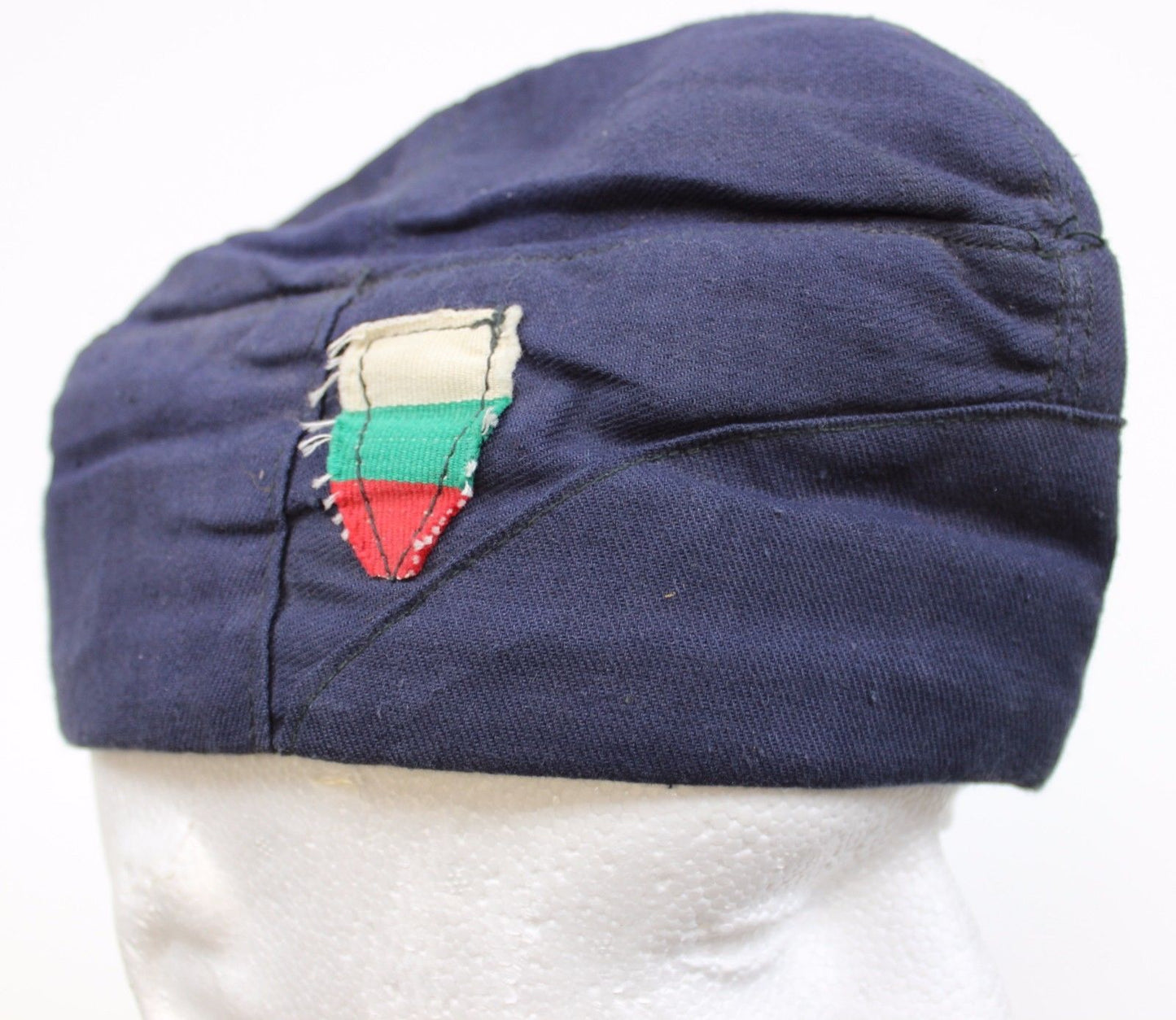 Vintage Soviet Era Bulgarian military cotton mechanics cap hat army communist socialist garrison side