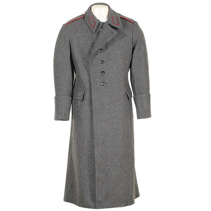 Vintage Soviet Era Bulgarian wool  winter Army Trenchcoat Greatcoat Communist trench coat overcoat