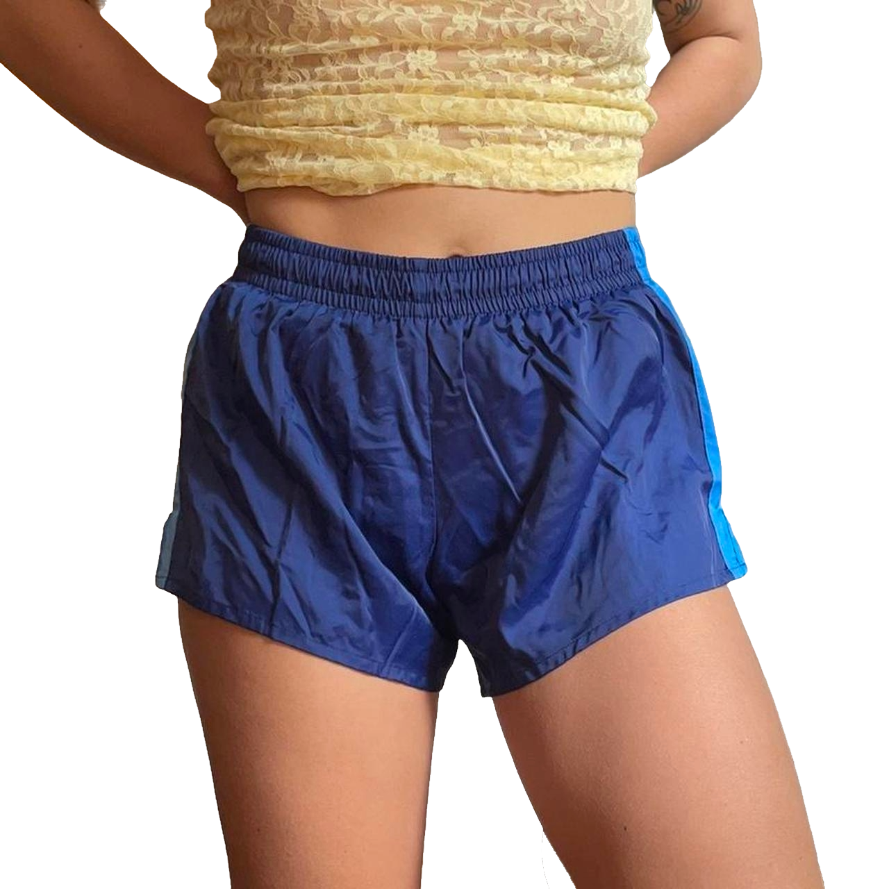 Vintage German Army Gym shorts 1980s beach summer retro holiday military sports athletic silky