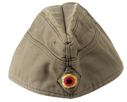 Vintage German army Moleskin side cap beret schiffchen military hat bundeswehr