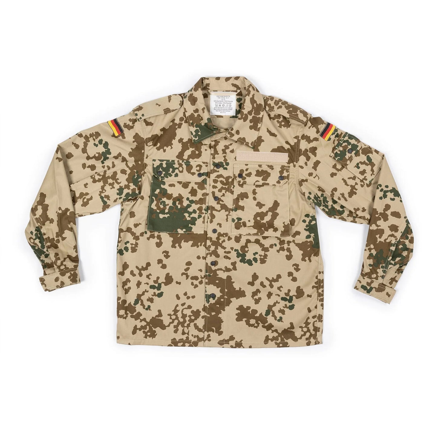 Vintage German army desert field shirt jacket coat fieldshirt camo camouflage military wustentarn tropentarn