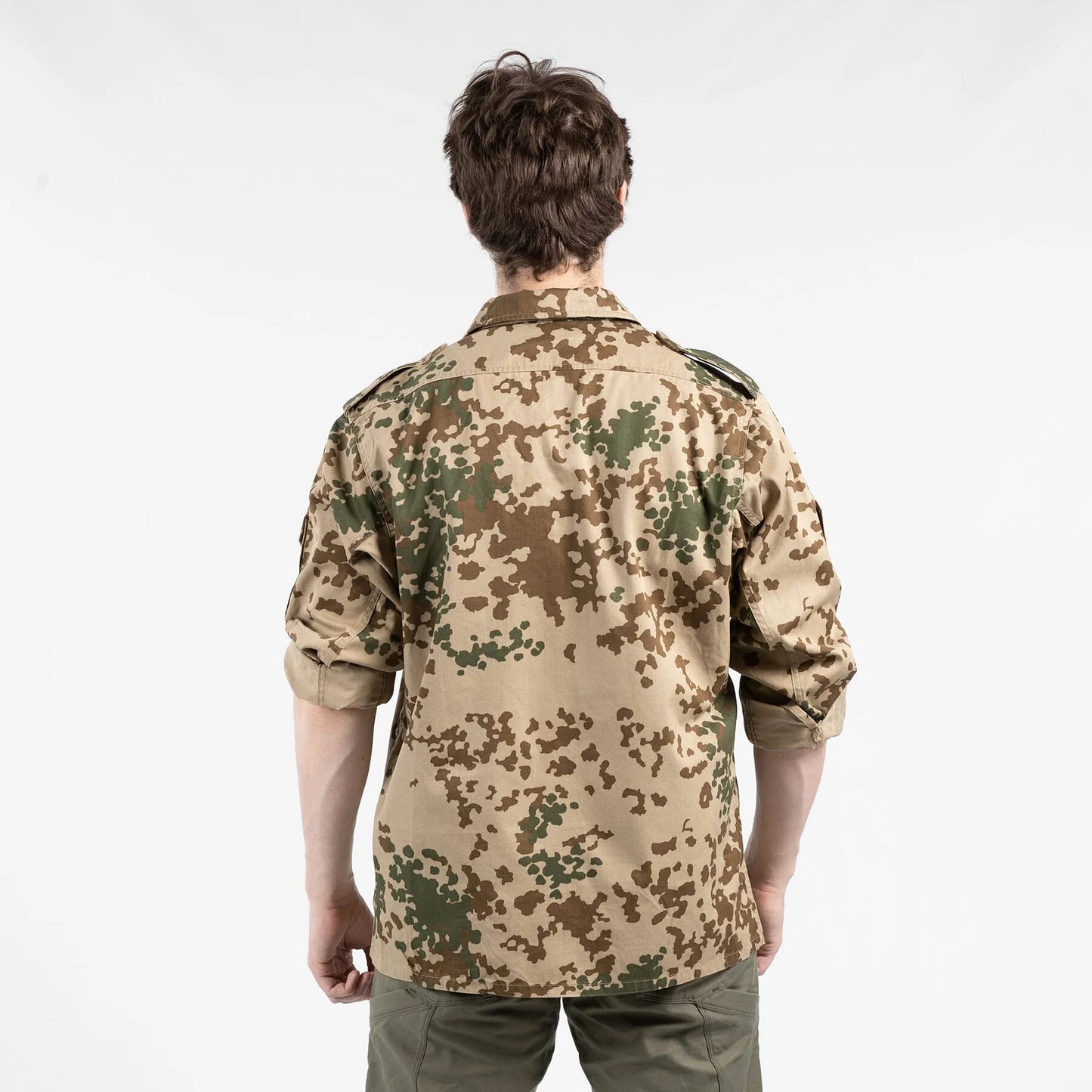 Vintage German army desert field shirt jacket coat fieldshirt camo camouflage military wustentarn tropentarn
