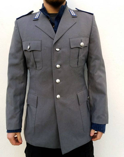 Vintage Insignia German Army officers tunic jacket coat parade military surplus blazer Bundeswehr uniform parade dress