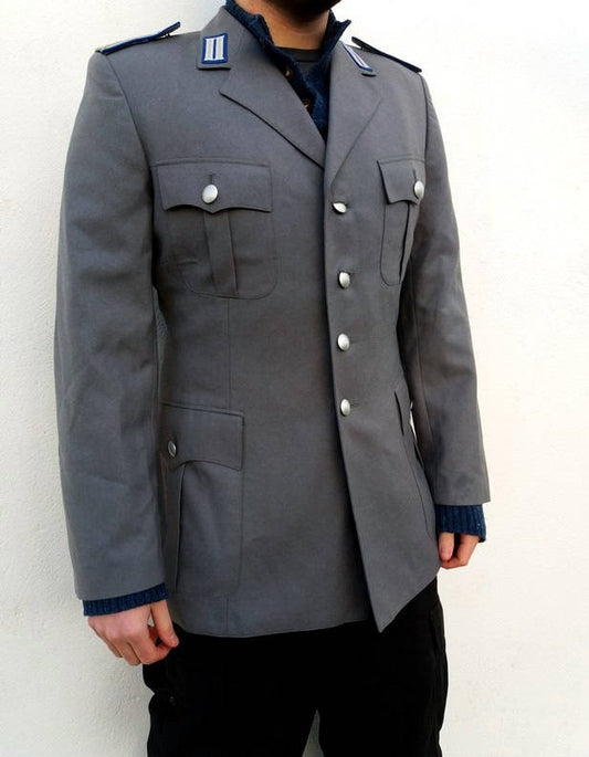 Vintage Insignia German Army officers tunic jacket coat parade military surplus blazer Bundeswehr uniform parade dress