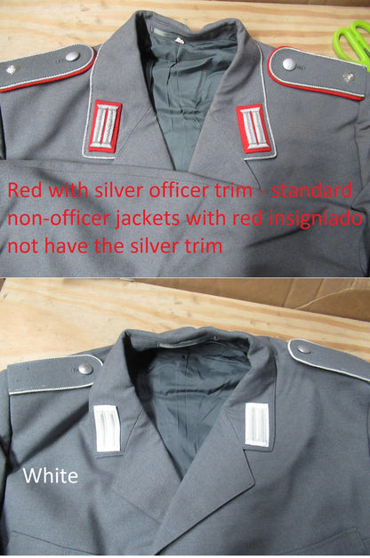 Vintage Insignia German Army officers tunic jacket coat parade military surplus blazer Bundeswehr uniform parade dress