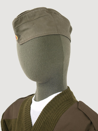 Vintage German army Moleskin side cap beret schiffchen military hat bundeswehr