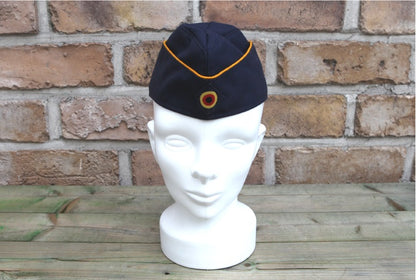 Vintage German Air Force navy side cap beret schiffchen Luftwaffe military hat bundeswehr army forage garrison