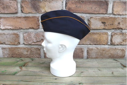 Vintage German Air Force navy side cap beret schiffchen Luftwaffe military hat bundeswehr army forage garrison