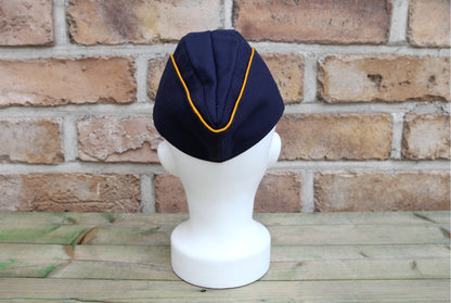 Vintage German Air Force navy side cap beret schiffchen Luftwaffe military hat bundeswehr army forage garrison