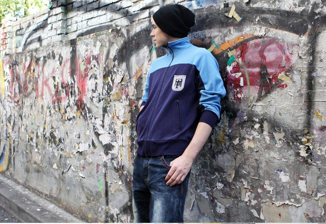 Vintage 1980s German Army Bundeswehr Tracksuit Top jacket coat hoody military  sweatshirt vintage retro