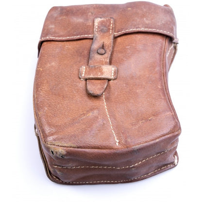 Vintage Czech army leather AK47 ammo belt pouch military ammunition communist soviet era