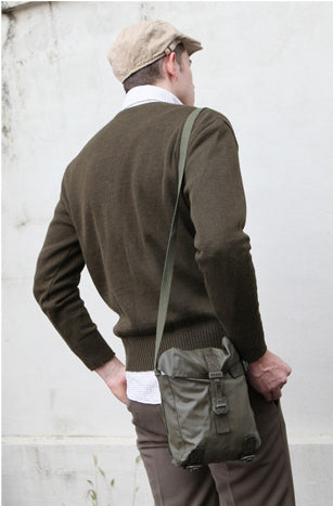 1980s Vintage Czech army brown V neck jumper sweater pullover w military communist Soviet era (Copy)