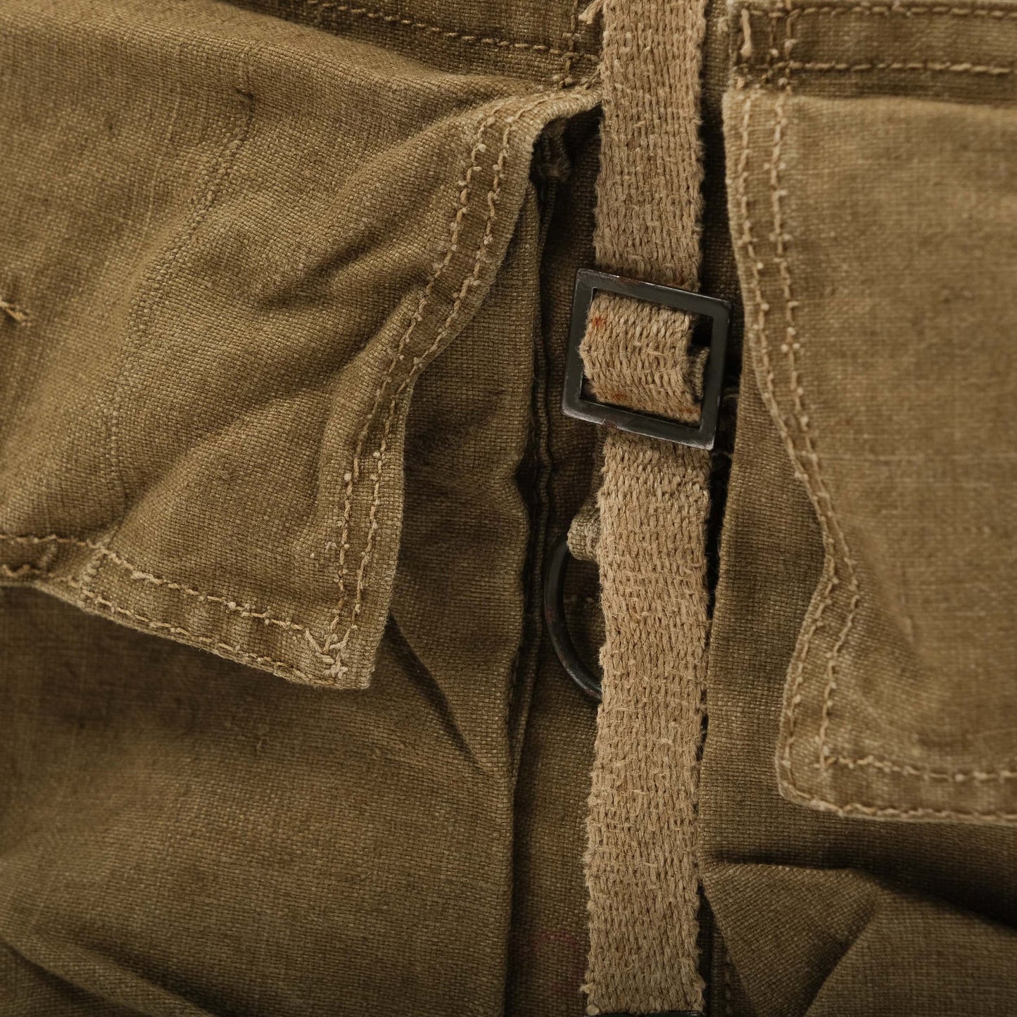 Vintage Czech army shoulder bag canvas soviet era hand carry military communist