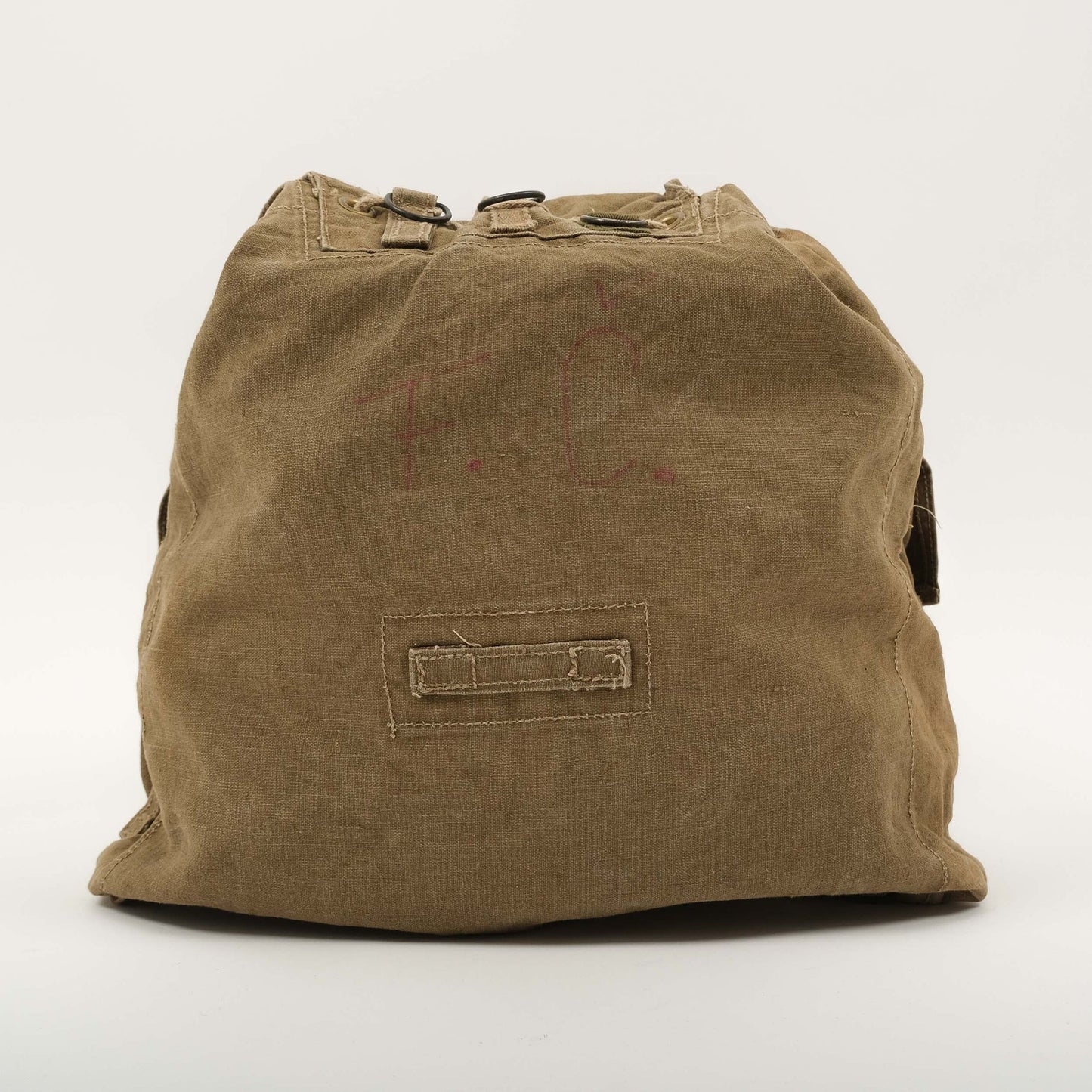 Vintage Czech army shoulder bag canvas soviet era hand carry military communist