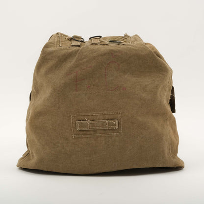 Vintage Czech army shoulder bag canvas soviet era hand carry military communist