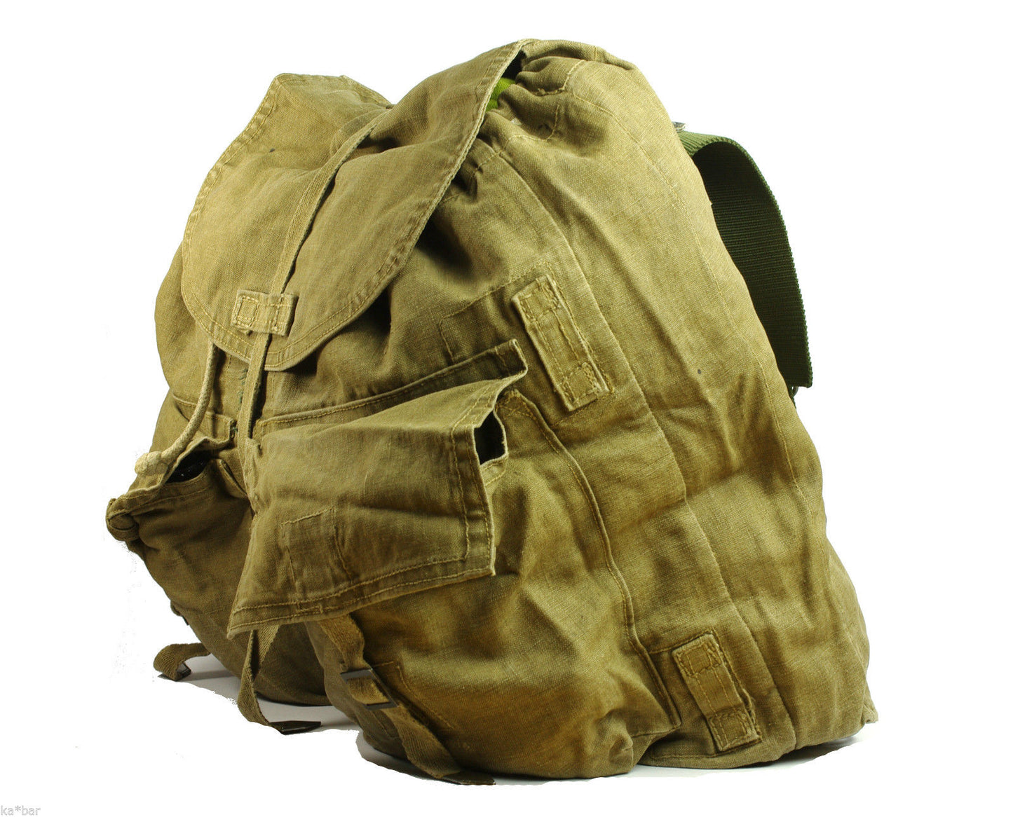 Vintage Czech army communist rucksack backpack soviet era canvas military bag