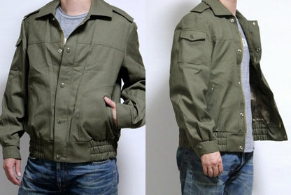 New Czech Army Cadet jacket military coat olive khaki mens unissued bomber ike deadstock