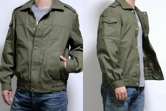 New Czech Army Cadet jacket military coat olive khaki mens unissued bomber ike deadstock