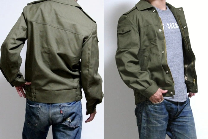 New Czech Army Cadet jacket military coat olive khaki mens unissued bomber ike deadstock