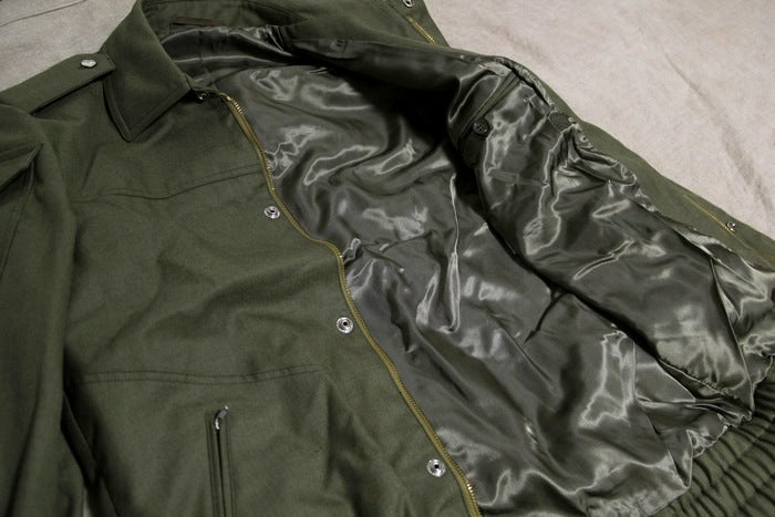 New Czech Army Cadet jacket military coat olive khaki mens unissued bomber ike deadstock