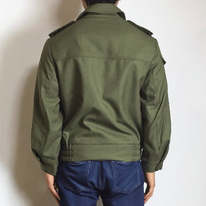 New Czech Army Cadet jacket military coat olive khaki mens unissued bomber ike deadstock