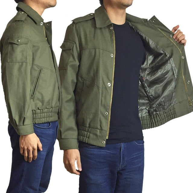 New Czech Army Cadet jacket military coat olive khaki mens unissued bomber ike deadstock