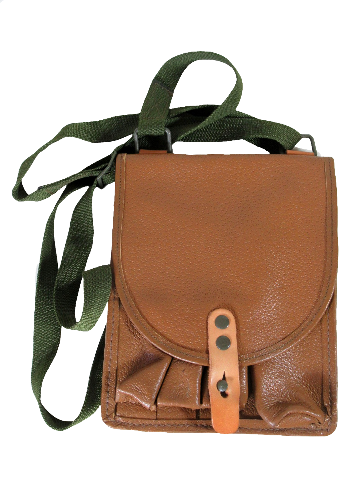 Vintage Czech army flare gun case signal pistol holster military communist Soviet Era shoulder bag